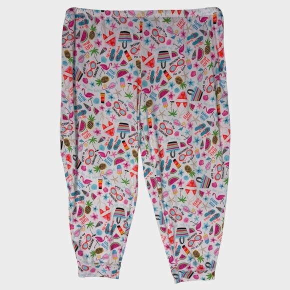 Secret Treasures Summer Print Plus Size 3X Pajama Pants 22W - 24W - Picture 2 of 9